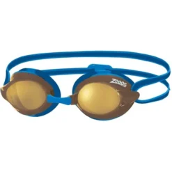 Zoggs Racespex Rainbow Mirror Goggles - Mirrored Gold/Navy/Blue