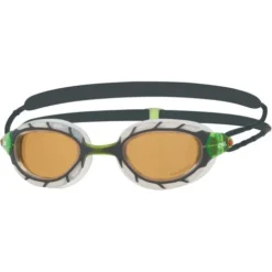 Zoggs Predator Polarized Ultra Goggles Small Fit - Copper/Metallic Grey/Clear