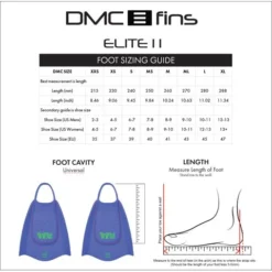 DMC Fins Elite 2 Fins - Indigo -Swimmer Store dmc fins elite 2 fins indigo dmce2 in 5