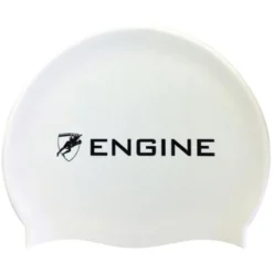 Engine Solid Swim Cap - White