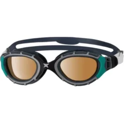 Zoggs Predator Flex Polarized Ultra Goggles Small Fit - Polarized Copper/Black/Green