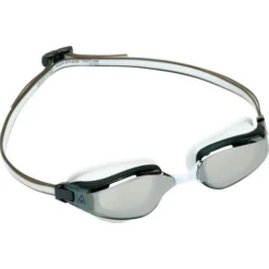 Aqua Sphere Fastlane Goggles - Silver Titanium Mirror/White/Grey -Swimmer Store grey 193040 2