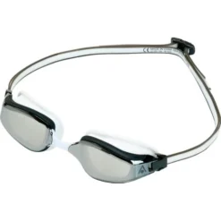 Aqua Sphere Fastlane Goggles - Silver Titanium Mirror/White/Grey
