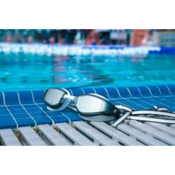 Aqua Sphere Fastlane Goggles - Silver Titanium Mirror/White/Grey -Swimmer Store grey 193040 5