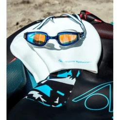 Aqua Sphere Fastlane Goggles - Silver Titanium Mirror/White/Grey -Swimmer Store grey 193040 7