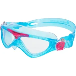 Aqua Sphere Vista Junior Swim Mask - Clear/Turquoise/Pink