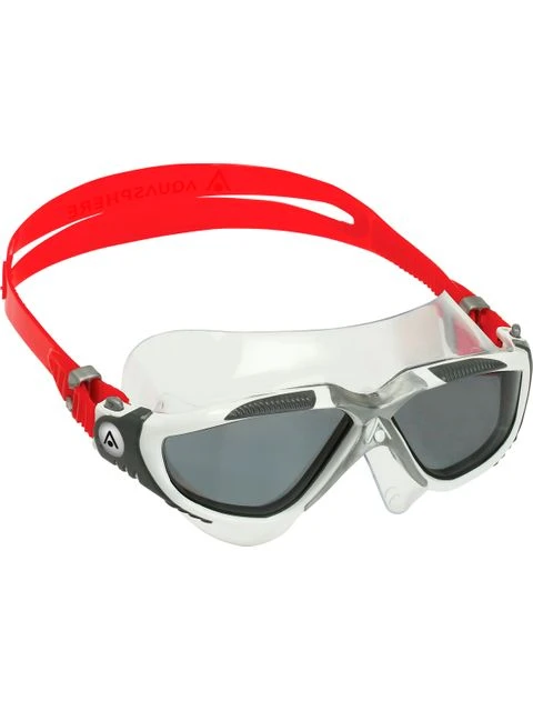 Aqua Sphere Vista Swim Mask - Smoke/White/Grey/Red 3 Aqua Sphere Vista Swim Mask - Smoke/White/Grey/Red - Image 3