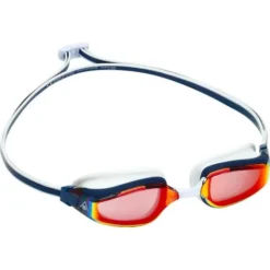 Aqua Sphere Fastlane Googles - Titanium Red Mirror / Navy / Red -Swimmer Store red 191820 2