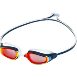 Aqua Sphere Fastlane Googles - Titanium Red Mirror / Navy / Red