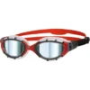 Zoggs Predator Flex Titanium Goggles - Smoke Mirror/Clear/Red