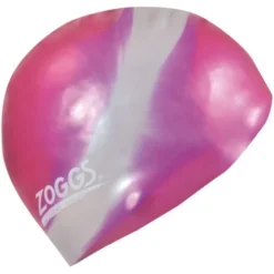 Zoggs Multicolour Swim Cap - Pink/Silver