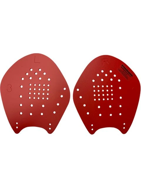 Strokemakers Hand Paddles - Size 3 L Red 1 Strokemakers Hand Paddles - Size 3 L Red