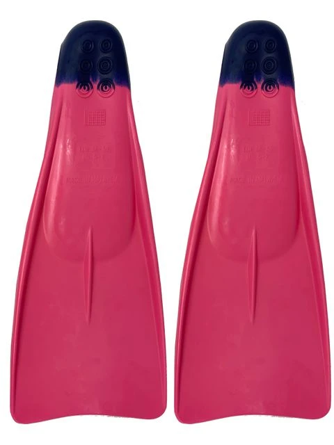 Vorgee Tech Long Blade Fins - Pink & Navy 2 Vorgee Tech Long Blade Fins - Pink & Navy - Image 2
