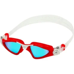 Aqua Sphere Kayenne Goggles Compact Fit - Blue Titanium Mirror/Red/White