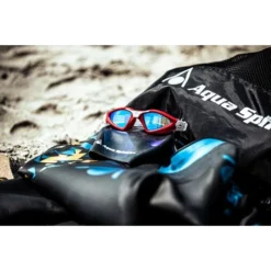 Aqua Sphere Kayenne Goggles Compact Fit - Blue Titanium Mirror/Red/White -Swimmer Store white 191670 5