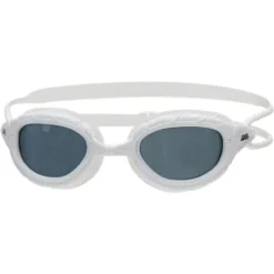 Zoggs Predator Goggles Small Fit - Smoke/White/White
