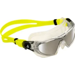 Aqua Sphere Vista Pro Swim Mask - Silver Titanium Mirror/Clear/Yellow 6 Aqua Sphere Vista Pro Swim Mask - Silver Titanium Mirror/Clear/Yellow -Swimmer Store yellow 190130 2
