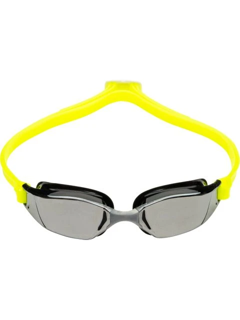 Aqua Sphere Xceed Goggles - Silver Titanium Mirror/Black/Yellow 2 Aqua Sphere Xceed Goggles - Silver Titanium Mirror/Black/Yellow - Image 2