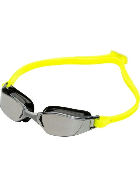 Aqua Sphere Xceed Goggles - Silver Titanium Mirror/Black/Yellow 1 Aqua Sphere Xceed Goggles - Silver Titanium Mirror/Black/Yellow