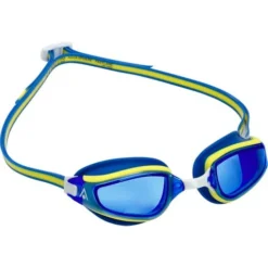 Aqua Sphere Fastlane Goggles - Blue Tint/Blue/Yellow -Swimmer Store yellow 193050 2