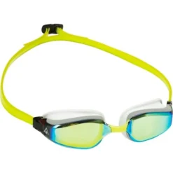 Aqua Sphere Fastlane Goggles - Titanium Yellow Mirror/White/Yellow -Swimmer Store yellow 197580 2