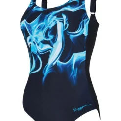 Zoggs Adjustable Scoopback One Piece - Ocean Smoke