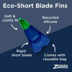 Zoggs Eco Short Blade Fins -Swimmer Store zoggs eco short blade fins 465220 9