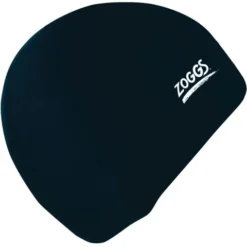 Zoggs Junior Plain Swim Cap - Black