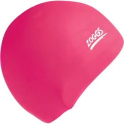 Zoggs Junior Plain Swim Cap - Pink