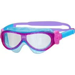 Zoggs Phantom Kids Swim Mask - Clear/Purple/Light Blue