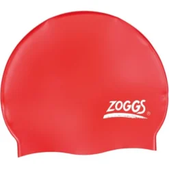 Zoggs Plain Swim Cap - Red