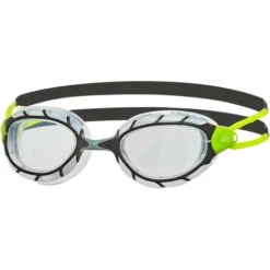 Zoggs Predator Goggles Small Fit - Black/Lime/Clear