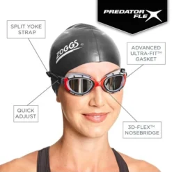 Zoggs Predator Flex Polarized Ultra Goggles Small Fit - Copper/Red/Black 16 Zoggs Predator Flex Polarized Ultra Goggles Small Fit - Copper/Red/Black -Swimmer Store zoggs predator flex polarized ultra goggles small fit red black 339845 7
