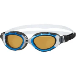 Zoggs Predator Flex Polarized Ultra Reactor Goggles - Copper/Blue/Silver