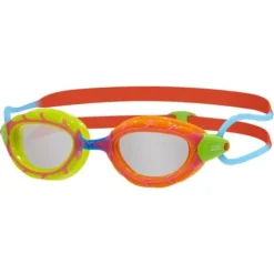 Zoggs Predator Junior Goggles - Clear/Multi/Red