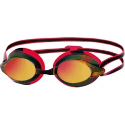 Zoggs Racespex Goggles - Mirror/Black/Red