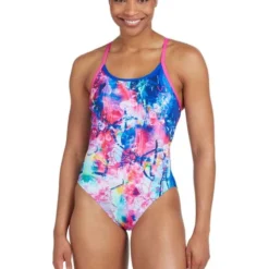 Zoggs Sprintback One Piece - Grafitti Rose 11 Zoggs Sprintback One Piece - Grafitti Rose -Swimmer Store zoggs sprintback one piece grafitti rose 462313 grro